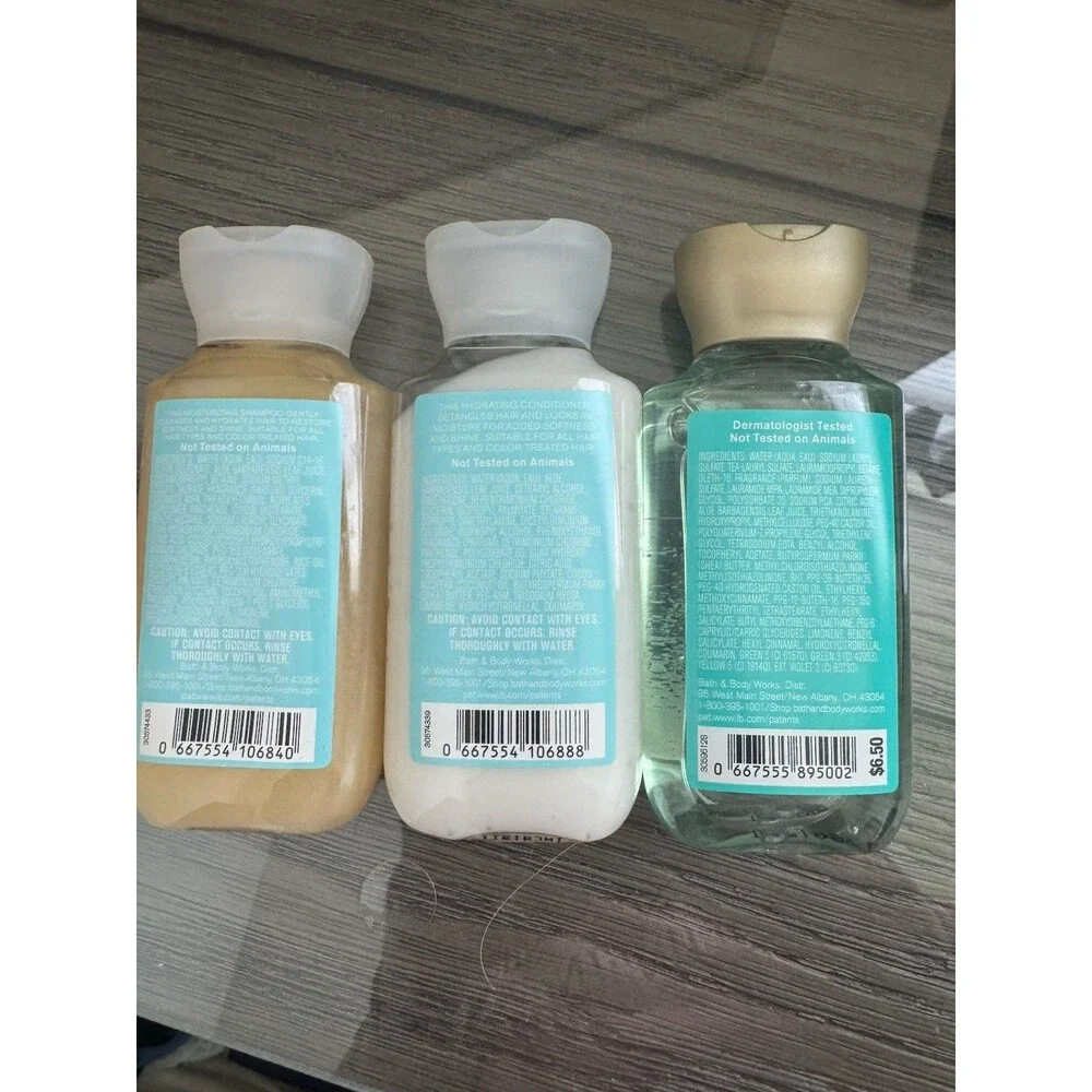 Title: Bath and Body Works At The Beach Travel Shampoo Conditioner Body Wash Set
